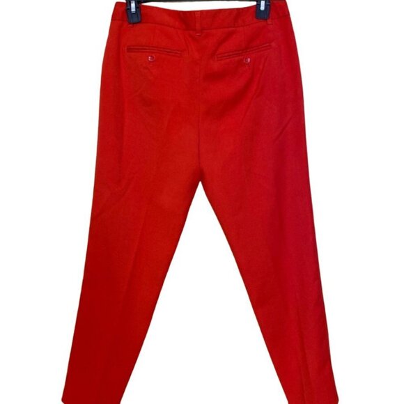 Gap Sim Cropped Pants Size 4 Red Stretch Career Casual - Picture 2 of 4